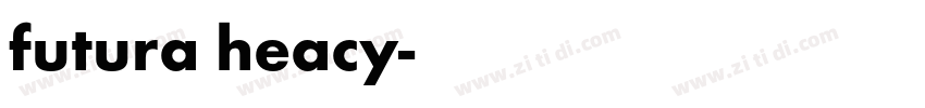 futura heacy字体转换